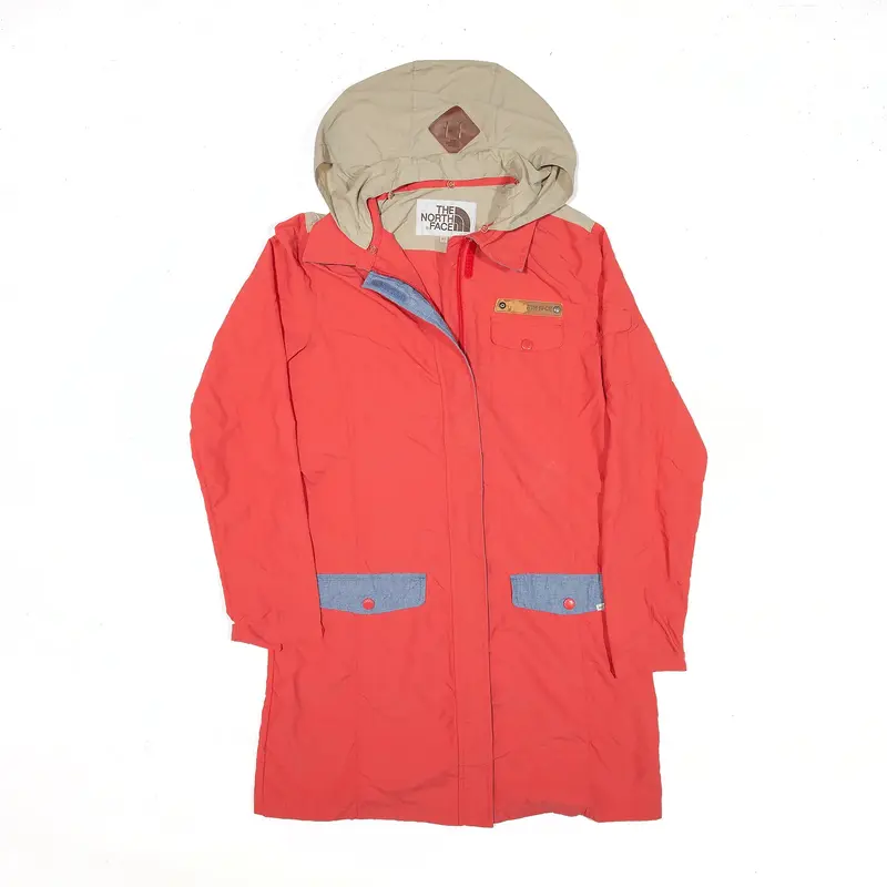 THE NORTH FACE Jacket Red Hooded Rain Womens M