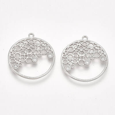 Brass Filigree Pendants
