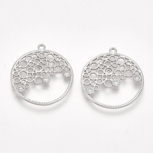 Brass Filigree Pendants