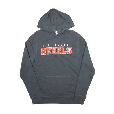ALTERNATIVE T F South Rebels Hoodie Grey Pullover Mens M