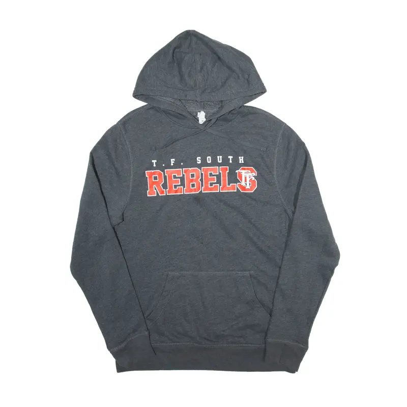 ALTERNATIVE T F South Rebels Hoodie Grey Pullover Mens M