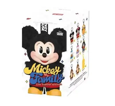 Pop Mart Disney Mickey Family Together Series Plush Keychain Single Blind Box Cute Gift Trending Rare Limited Collection Coll...