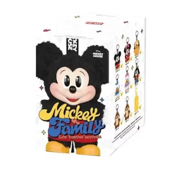 Pop Mart Disney Mickey Family Together Series Plush Keychain Single Blind Box Cute Gift Trending Rare Limited Collection Coll...