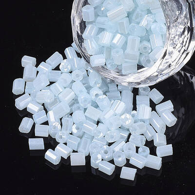 6/0 Two Cut Glass Seed Beads