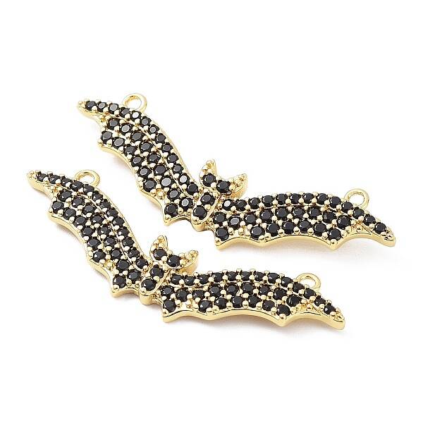 Rack Plating Brass with Clear Grade AAA Cubic Zirconia Pendants