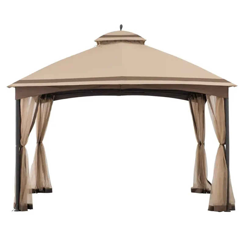SUNJOY Sesame+Light Brown  Replacement Canopy For Domed Soft Top Gazebo (11X13 Ft) A101012210 Sold At SunNest