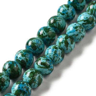 Synthetic Turquoise Dyed Beads Strands