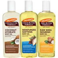 Palmer's Cocoa Butter, Shea Butter & Coconut Oil Body Oil Moisture Bundle Pack for Hydrated, Moisturized & Glowing Silky Skin