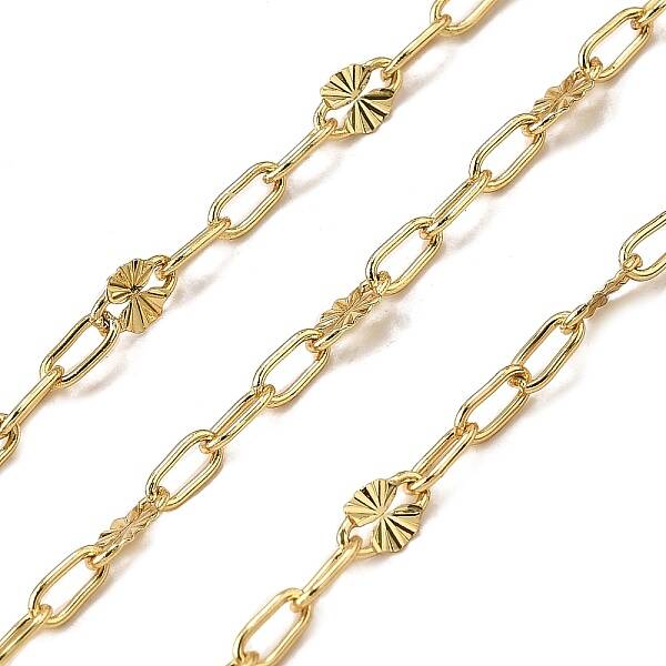 Brass Textured Dapped Chains