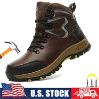 High Top Man Boots waterproof Safety Protective Shoes Steel Toe Work Shoes Men Anti-puncture Safety Shoes Men Women Work Safe...
