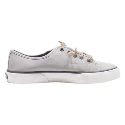 SPERRY Low Top Trainers Grey Canvas Womens UK 4