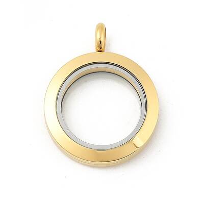 304 Stainless Steel Floating Locket Pendants