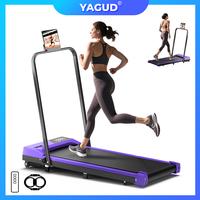 YAGUD Handrail Walking Treadmill – Quiet Home Running Machine with Dual Shock Absorption, 265lbs Weight Capacity Wide Belt ...
