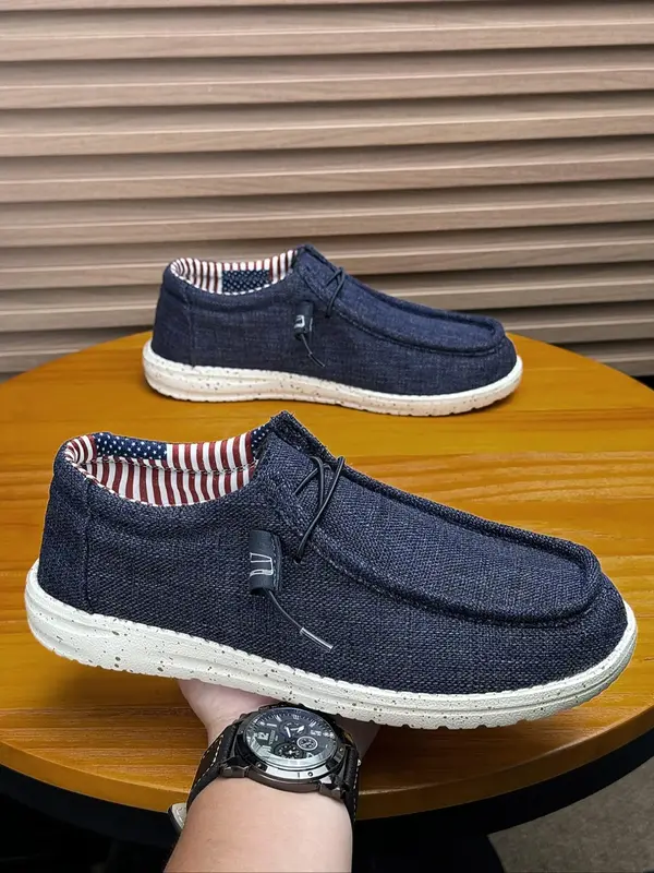 Men's Fashionable Plain Color Slip-on Loafers, Casual Comfortable Breathable Shoes for Outdoor, Lightweight Breathable Shoes ...