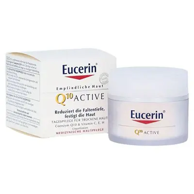 Eucerin Crema Giorno Antirughe Levigante Per Tutti I Tipi Di Pelle Sensibile Q10 Active 50 Ml