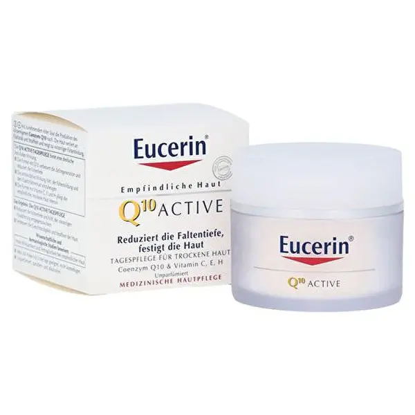 Eucerin Crema Giorno Antirughe Levigante Per Tutti I Tipi Di Pelle Sensibile Q10 Active 50 Ml