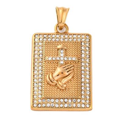 304 Stainless Steel Rhinestone Pendants