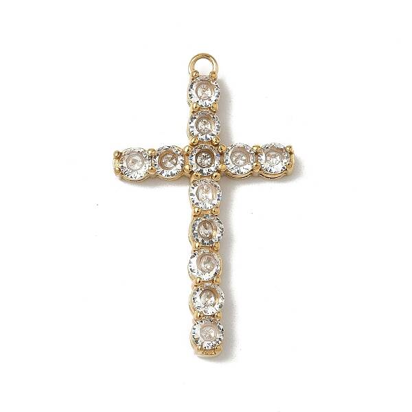 304 Stainless Steel Rhinestone Pendants