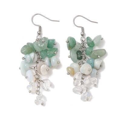 Natural Green Aventurine Earrings