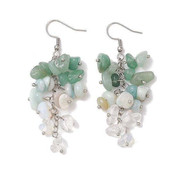 Natural Green Aventurine Earrings