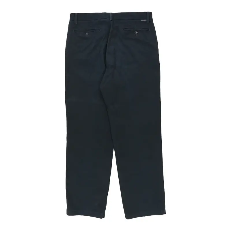 Nautica Chinos - 37W 32L Navy Cotton
