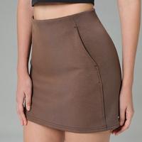 Colorfulkoala Women's Mid-Waist Modal A-Line Skirt with Side Pockets Slimming Waist Design for Sports, Work & Casual Wear