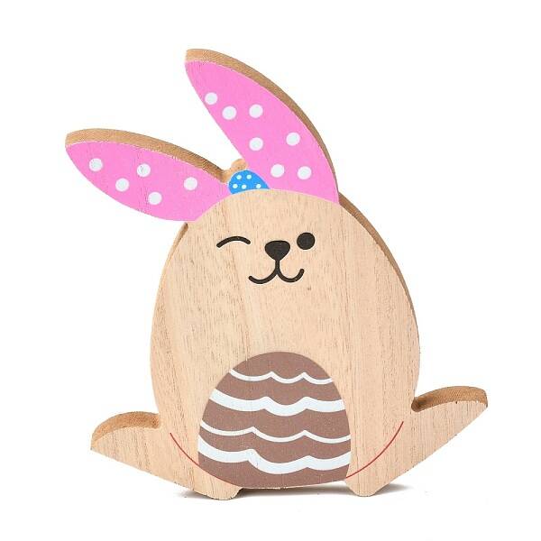 Easter Theme Natural Wood Display Decorations
