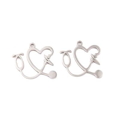 Non-Tarnish 5Pcs 201 Stainless Steel Pendants