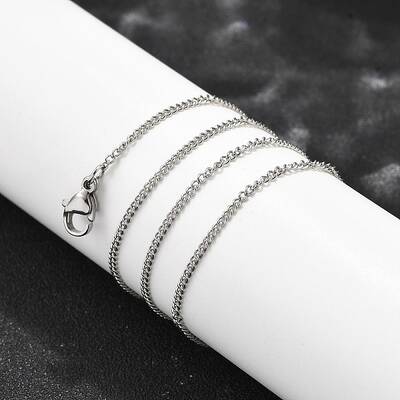 201 Stainless Steel Twisted Chain Necklaces