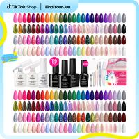 Beetles 100Colors Gel Nail Polish Set【Base & Top Coat&Color Gel&Manicure Tool&Decoration】DIY Nails at home Gift for girl ...