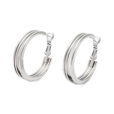 Tarnish Resistant 202 Stainless Steel Hoop Earrings