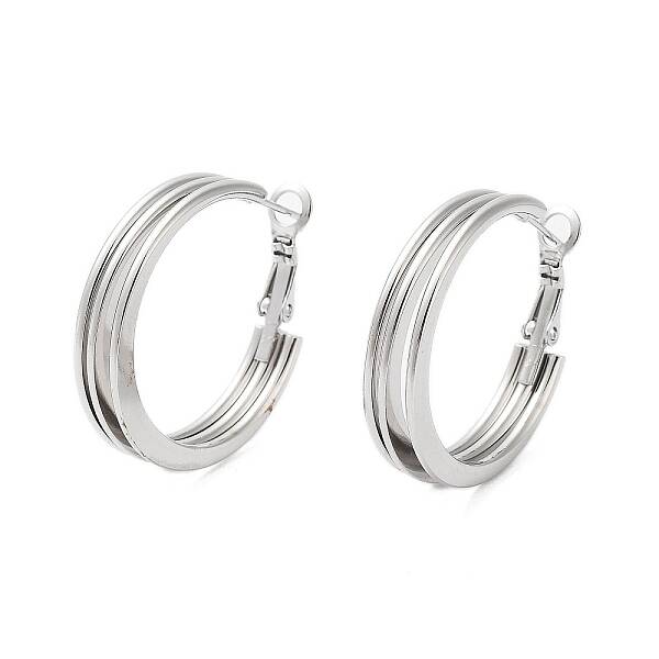 Tarnish Resistant 202 Stainless Steel Hoop Earrings