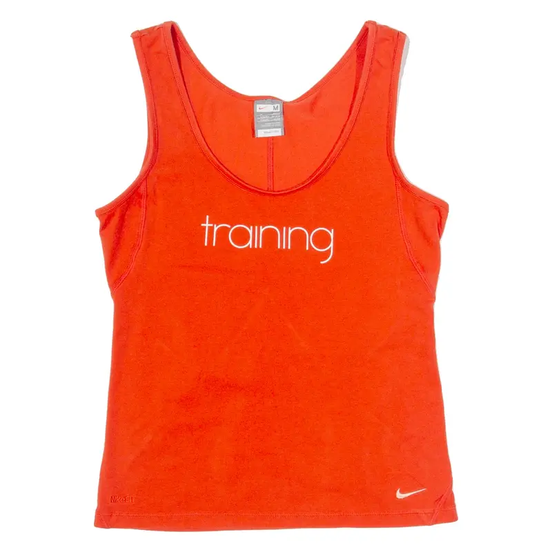 NIKE TRAINING Womens Vest Red Sleeveless M