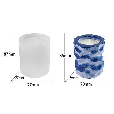 Food Grade Irregular Column DIY Silicone Candle Molds