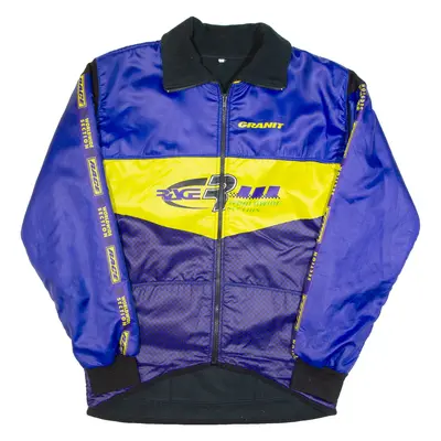 Racing Mens Fleece Jacket Blue L