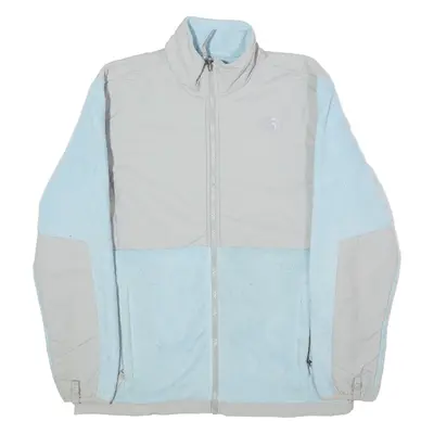 THE NORTH FACE Girls Fleece Jacket Blue Colourblock XL