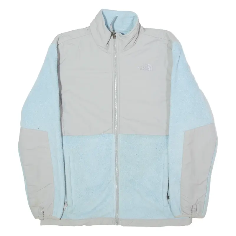 THE NORTH FACE Girls Fleece Jacket Blue Colourblock XL