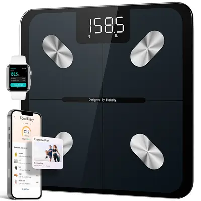 Etekcity Scale for Body Weight FSA HSA Store Eligible,Smart Bathroom Digital Weighing Machine for Fat BMI Muscle Composition,...