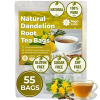 Premium Dandelion Root Tea Bags, 100% Natural & Pure from Dandelion Root, Eco-Conscious Tea Bags, Dandelion Tea, Dandelion Ro...