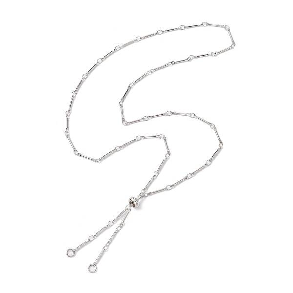 Brass Bar Link Chain Necklace Making