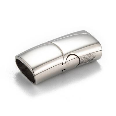 Tarnish Resistant 316 Surgical Stainless Steel Magnetic Clasps with Glue-in Ends