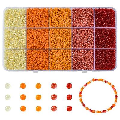 225G 5 Colors 8/0 Glass Seed Beads