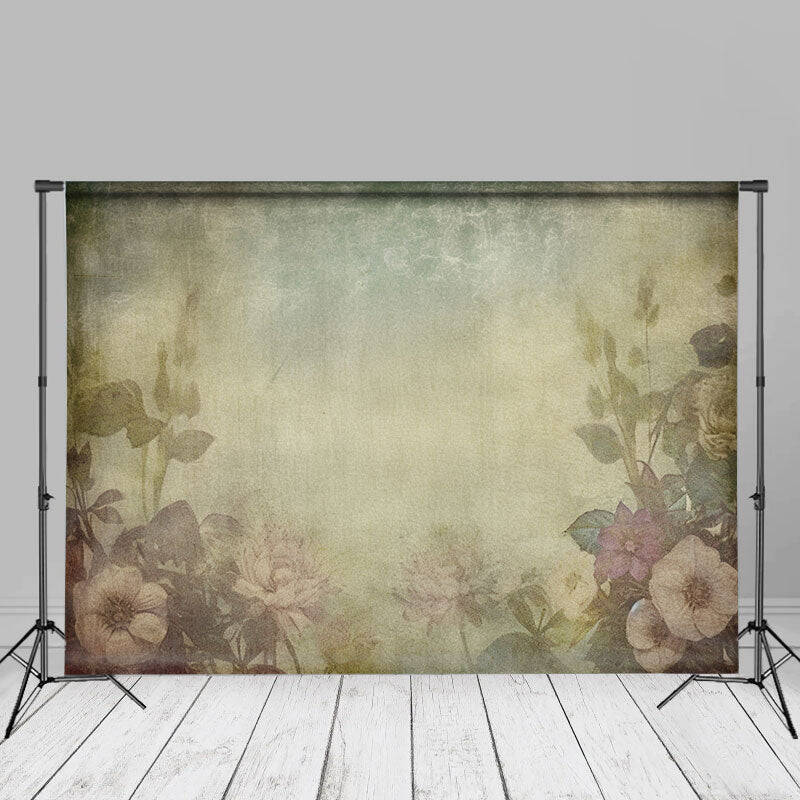 Vintage White Floral Fine Art Maternity Photo Backdrop - Aperturee