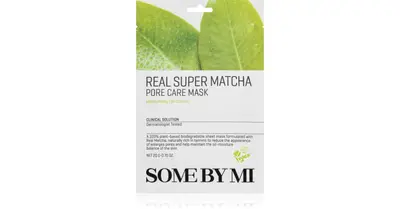 Some By Mi Clinical Solution Super Matcha Pore Nourishing Sheet Mask to Close Pores and Obtain a Matte Look 20g