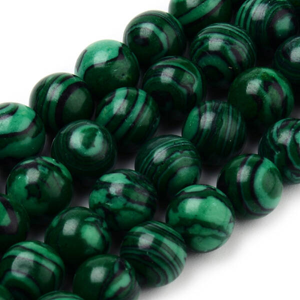 Synthetic Malachite Bead Strands