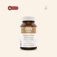 PRSPS Wellness Magnesium Glycinate 400mg, 90 ct (30 servings) - Dietary Supplement for Metabolism, Stress Relief, and Essenti...