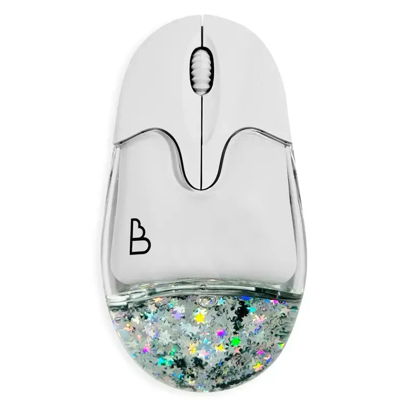 BeyondBailey Liquid Glitter Mouse - Rechargeable Wireless Bluetooth/4GHz USB, Compatible with Windows/Mac/iOS/Android vertica...