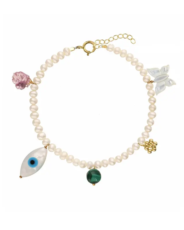 Rylan Bracelet | Metal Color: Gold | Length: Adjustable 6 - 7 inches