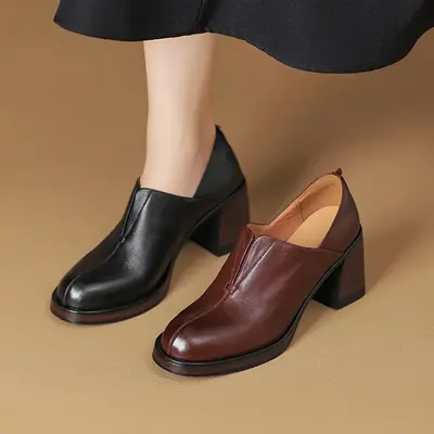 CHIKO Marika Round Toe Block Heels Ankle Boots