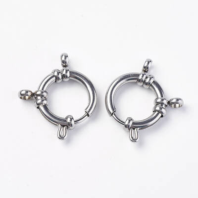 Tarnish Resistant 304 Stainless Steel Smooth Surface Spring Ring Clasps